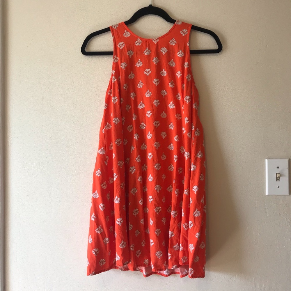 High neck shift dress